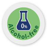Infographic showing that SilverWater baby wet wipes are alcohol free