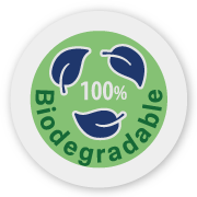 Infographic showing that SilverWater baby wet wipes are 100% biodegradable