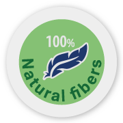 Infographic of 100% natural fibers in SilverWater baby wet wipes