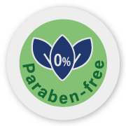 Infographic showing that SilverWater baby wet wipes are paraben free