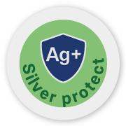 Infographic of silver protection quality of SilverWater baby wet wipes